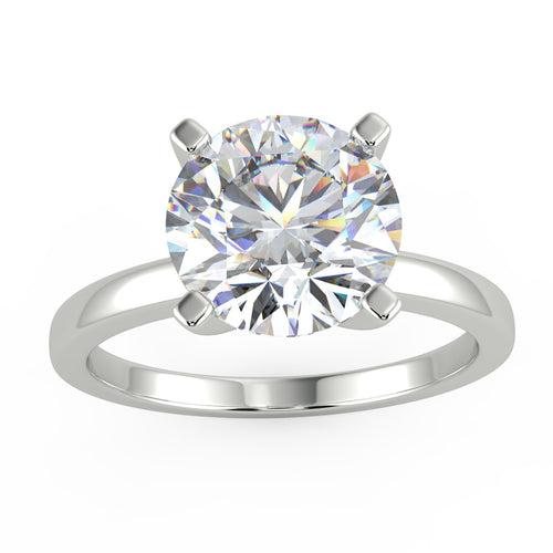 The Diamond Deal Company 2.05 Ct Round Cut VVS2/E Solitaire Diamond Engagement Ring 14K White Gold