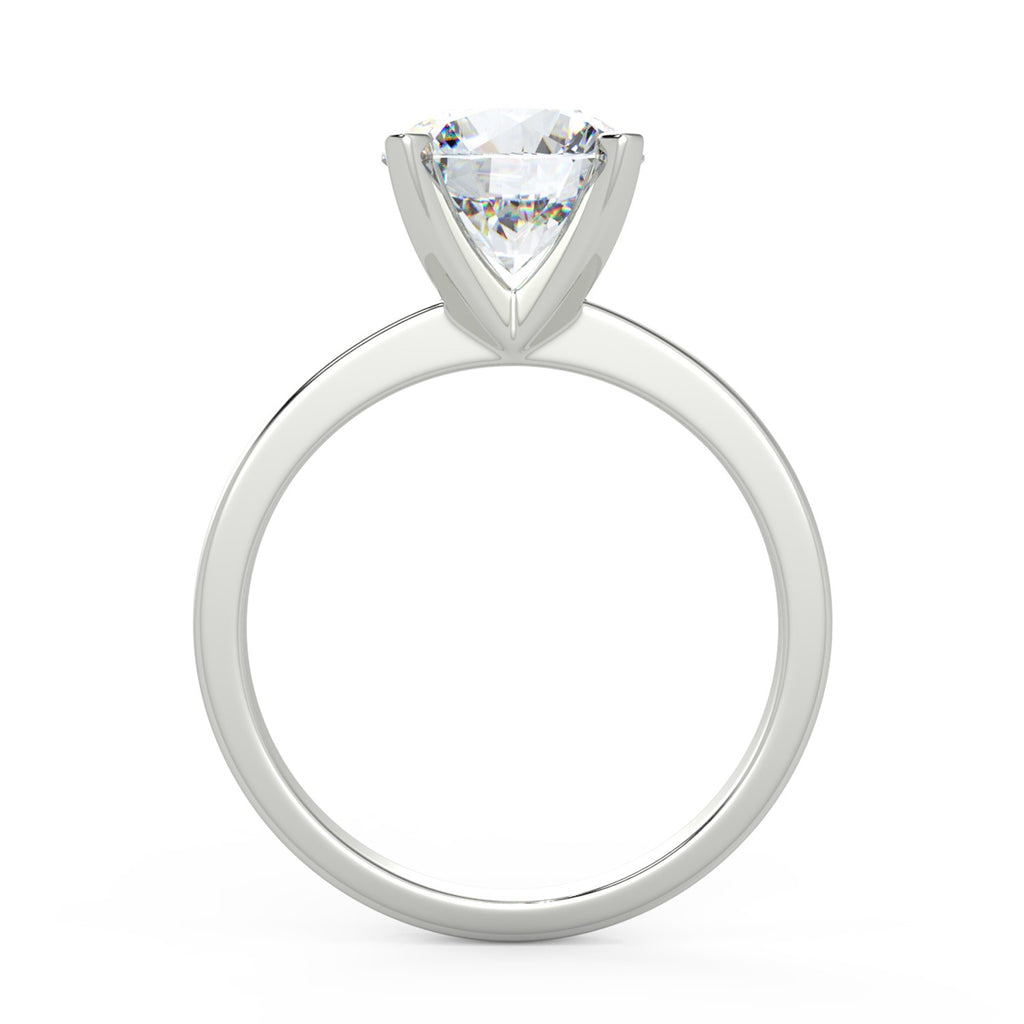 The Diamond Deal Company 2.05 Ct Round Cut VVS2/E Solitaire Diamond Engagement Ring 14K White Gold